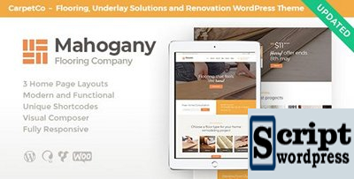 Mahogany v1.0 - Tema de WordPress de empresa de revestimento