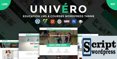 Univero v1.1 - Education LMS Courses WordPress Theme