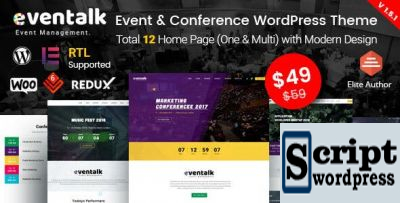 Tema WordPress de conferência de evento