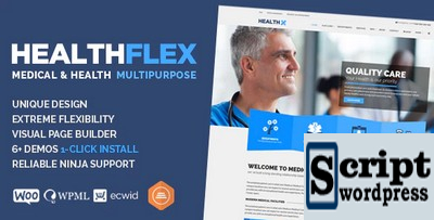 HEALTHFLEX - Tema de WordPress de Clínica Médica e Saúde