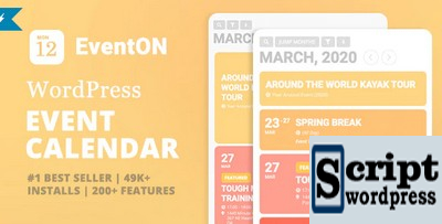 EventON - Plugin de calendário de eventos do WordPress + Addons