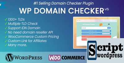 WP Domain Checker - Plugin Disponibilidade de nomes de domínio WordPress