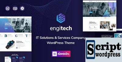 Engitech - Tema WordPress de soluções e serviços de TI Compativeis com Elementor