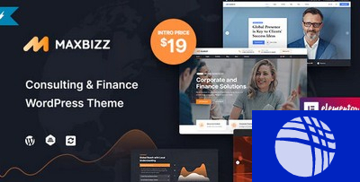 Maxbizz - Consulting & Financial Elementor WPv