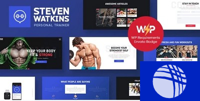 Steven Watkins Personal Gym Trainer Nutrition Coach WordPress Theme