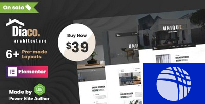 Diaco - Architecture & Interior Design Elementor WordPress Theme