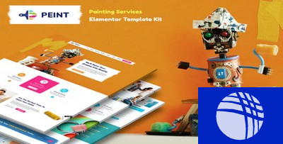 Peint — Tema wordpress Elementor Serviços de Pintura (template kits)