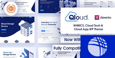 Qloud - WHMCS, Cloud Computing, Apps & Server WordPress Theme