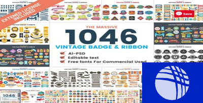 Vintage Badge & Ribbon Bundle