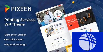 Pixeen - Printing Services Company WordPress Theme RTL