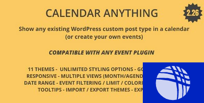 Calendar Anything Show any existing WordPress custom post type in a calendar