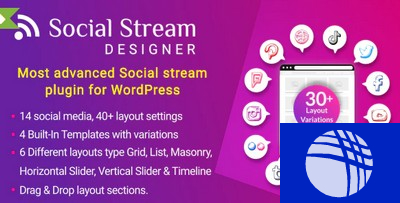 Social Stream Designer - Instagram Facebook Twitter Feed - Social media Feed Grid Gallery Plugin