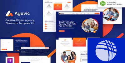 Aguvic - Creative Digital Agency Elementor Template Kit