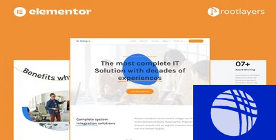 Integra IT Solution Services Elementor Pro Full Site Template Kit