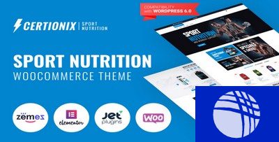 Certionix - Sport Nutrition Website Template with Woocommerce