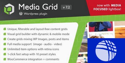 Media Grid Wordpress Responsive Portfolio