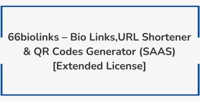 66biolinks – Bio Links, URL Shortener & QR Codes Generator (SAAS) [Extended License]